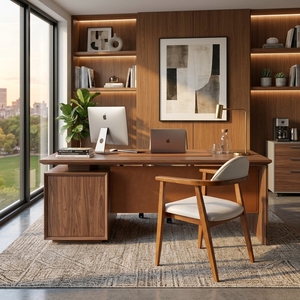 Chaise de salle à manger moderne en bois massif, fauteuil d'appoint rembourré, siège minimaliste pour la maison et le restaurant - Product Image 6