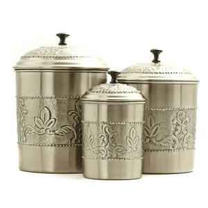 Super Oferta Metal Azúcar Café Y Té Frascos De Almacenamiento Bote Hecho A Mano Para El Hogar Hotel Restaurante Cocina - Product Image 4