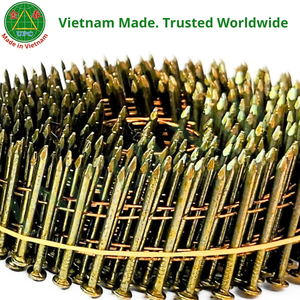 1-3/4" X 0.086 Industrial Grade Steel Coil Pallet <b>Nails</b> with Smooth Ring Shank Diamond Point 9000pcs/Pack Vietnam Factory Price - Product Image 6