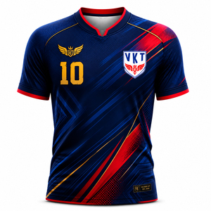 Maillot de football inspiré de l'Argentine 2026, bleu marine à motif floral, pour hommes, supporters et équipes sportives - Product Image 5