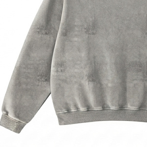 Sudadera con cuello redondo con efecto acid wash, venta al por mayor, fabricante de prendas personalizadas OEM ODM, ropa urbana vintage, fábrica de marca privada, personalización con efecto ácido - Product Image 5