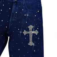 Shorts en jean décontractés pour hommes, style gothique, taille mi-haute élastique, pour la gym et la course à pied