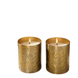 Pot à bougie en laiton avec couvercle et gravure du logo abeille, porte-bougie en métal écologique pour la décoration de la maison à l'occasion du Diwali - Product Image 4