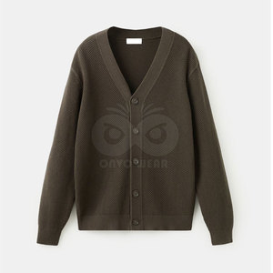 Men's Casual <b>Cardigan</b> <b>Sweater</b> Premium Knit Fabric Button Closure Long Sleeve Comfortable Fashion Knitwear For Wholesale - Product Image 5