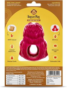 Juguete para Perro Dogsee Treatoy Puff & Play Yeti, de TPR, Apto para Microondas, Color Rosa - Product Image 2