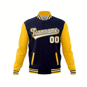 Customized <b>Men</b> <b>Baseball</b> <b>Jacket</b> Personalized with Team Name and Number Americanstyle <b>Baseball</b> <b>Jacket</b> - Product Image 2