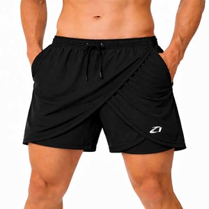 Pantalones Cortos Deportivos para Hombre de 5 Pulgadas, Ligeros, para Entrenamiento Atlético, con Cordón en la Cintura, de Secado Rápido, Transpirables, de Poliéster, con Logotipo Personalizado - Product Image 4