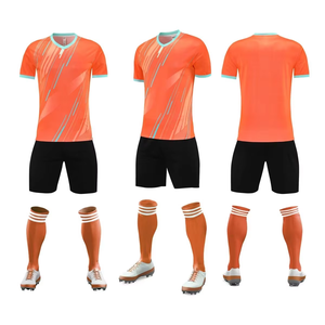 OEM Factory Made Sublimated Custom Soccer Uniforms Team Custom Full Color All-Over Print Short Sleeve Waterproof Bulk Price - Product Image 5