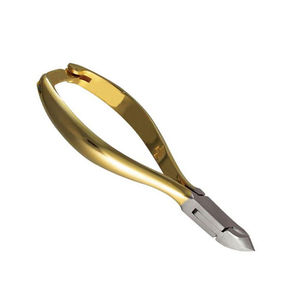 Prix d'usine Pince à cuticules et à ongles pour éliminer les peaux mortes, manche doré, pointe affûtée, ressort simple, pour manucure et pédicure - Product Image 4