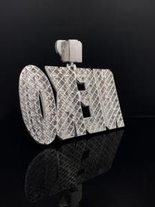 Colgante Personalizado de Botón de Reproducción con Diamantes de Imitación, Chapado en Oro Rosa, para Hombre, Estilo Hip Hop - Product Image 5