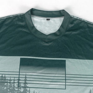 Vêtements de sport de course sublimés personnalisés, jersey respirant à séchage rapide et durable, coupe-vent, pour motocross, moto, course automobile - Product Image 2