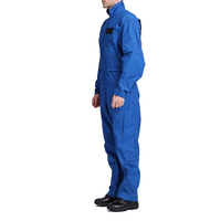 Combinaison de travail en polyester bleu pour homme, anti-poussière, uniforme pour usage industriel