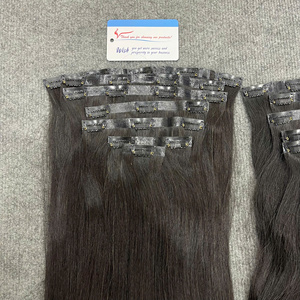 สินค้าขายดี ผมแท้เวียดนาม 100% ต่อผมแบบคลิปไร้รอยต่อ ผมตรงธรรมชาติ ผมหยักศก ราคาขายส่ง - Product Image 4
