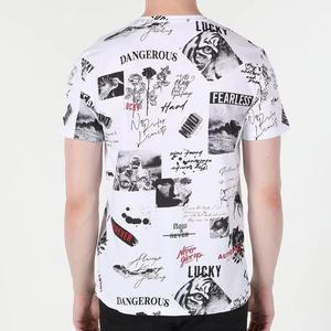 เสื้อยืดแขนสั้นผู้ชายทรงโอเวอร์ไซส์ ผ้าฝ้าย 100% พิมพ์ลายซิลค์สกรีน แบบสั่งทำพิเศษ เนื้อผ้าเบาสบาย ระบายอากาศได้ดี ไม่ยับง่าย - Product Image 4