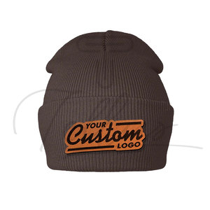 Wholesale Winter Beanie Cap <b>Warm</b> Knitted Men Beanie <b>Hat</b> Embroidery Custom Logo Beanie Caps - Product Image 3