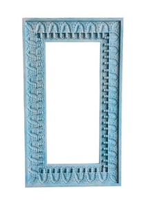 Elegant <b>Framed</b> Accent <b>Mirror</b> for Contemporary Homes Artistic Textured Design with Chic Interior Presence - Product Image 1