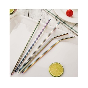 Pure Copper Drink <b>Straws</b> Long Lasting <b>Metal</b> Sipping Tubes Reusable Design for Iced Beverages Fresh Juices Smoothie and Cocktail - Product Image 3