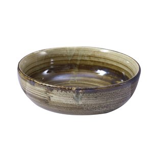 Tazón de Cerámica Hecho a Mano para Servir, Color Marrón, para Cocina, Mesa de Comedor, Ensaladas, Sopas, Pasta, Arroz, Bocadillos, Vajilla Decorativa - Product Image 3