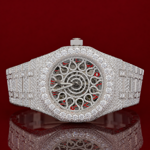 Reloj de Lujo con Incrustaciones de Moissanita, Estilo Hip Hop, para Hombre |   Reloj Mecánico Automático con Diamantes Incrustados - Product Image 1