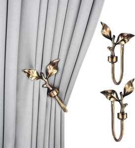 Decorative Metal <b>Curtain</b> Holdback <b>Hook</b> <b>with</b> Branch Design for Wall Mounted Tieback and Home Decor - Product Image 6