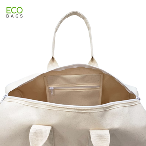 Bolsa compacta de lona cosmética de algodón ecológica Estuche de maquillaje de fábrica ISO BSCI personalizado con cremallera Estilo de moda-MOQ bajo - Product Image 5