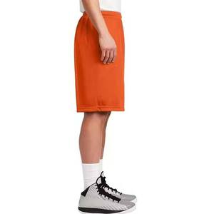 Shorts Bermuda en maille noire unie pour homme, taille mi-haute élastique, séchage rapide, décontracté, sport - Product Image 6