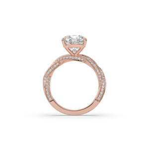 Anillo de Diamante Corte Cojín de 4.60Ct, Creado en Laboratorio, Ligero y Cómodo, Oro 10K/14K, Joyería Femenina de Alta Gama - Product Image 6