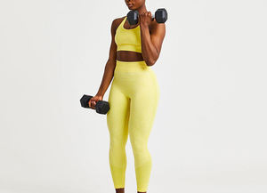 Conjunto de Yoga Premium para Mujer, Leggings de Cintura Alta con Sujetador Deportivo Cómodo, Conjunto Deportivo de 2 Piezas para Entrenamiento Físico - Product Image 5