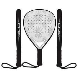 Raqueta de Pádel Profesional de Alta Calidad, 100% Carbono, Superficie Suave, Ligera, Duradera, Ecológica, con Bolsa, Unisex, 3K - Product Image 1