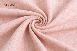 Seawool Fabric SWL-5E1629, Recycled PET/Polyester Blend Q-Dry Breathable Woven Fabric for Men's Casual Shirting - Product Image 4