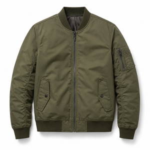 Chaqueta Bomber Básica para Hombre, Modelo 2026, Chaqueta de Invierno de Alta Calidad con Cuello Alto - Product Image 4