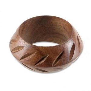 Colección de Pulseras de Madera Hechas a Mano, Adornos de Madera Natural Tallada a Mano, Elegantes Brazaletes Decorativos, Artesanía Uttar - Product Image 3