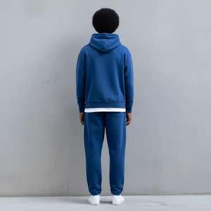 Ensemble de survêtement ample en coton avec sweat à capuche zippé et pantalon de jogging pour homme – Vente en gros - Product Image 2