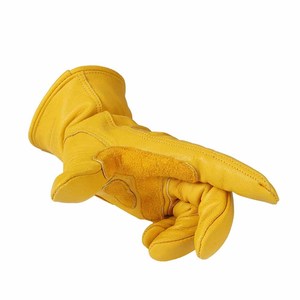 Reinforced Cowhide Grain Leather <b>Driver</b> Work <b>Gloves</b> Heavy Duty Abrasion Resistant High Quality Outdoor Activities <b>Gloves</b> - Product Image 6