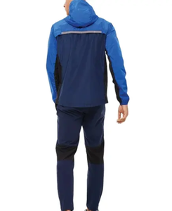 Men's Navy Blue Sporty <b>Track</b> <b>Pants</b> Full Length Quick Dry With Side Pockets Elastic Waist Regular Fit Autumn Wear - Product Image 3