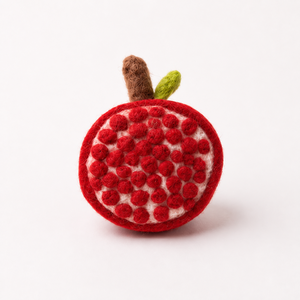 Handmade Felt & <b>Wool</b> Pomegranate Educational Decorative Toys for Kids 3-6 Years - Product Image 6