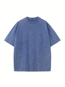 New Arrival High Quality 100% Cotton Jersey Knitted Eco-Friendly Breathable Quick Dry O-Neck Regular Fit Short Sleeve Men's 200g - Product Image 3