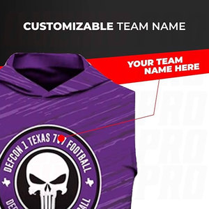 Sudadera Deportiva con Capucha para Fútbol 7v7, Personalización Sublimada con Bandera, Nombre y Número Personalizados, Ropa Deportiva Ligera - Product Image 6