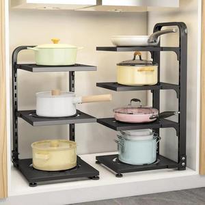 Heavy Duty Modern Wall Mounted Double Tier Multifunction <b>Kitchen</b> <b>Rack</b> Holder Stainless Steel Storage Organizer Utensils Cooking - Product Image 2