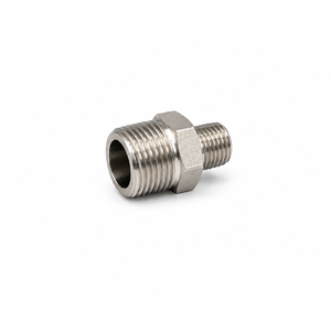 Adaptateur fileté mâle en laiton, raccord hexagonal, surface polie, modèle CSFPL, marque Cnc Shop Floor - Product Image 2