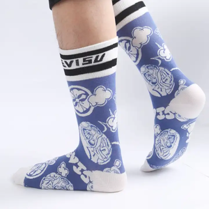 Chaussettes d'hiver de haute qualité, durables, au design unique, en vente flash, nouveau design avec étiquette et couleurs personnalisées, chaussettes décontractées - Product Image 1