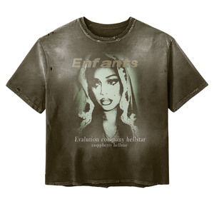 เสื้อยืดคอตตอนคุณภาพสูง 190 GSM ล้างสีแบบ Acid Wash สีแดง ลุคซอฟท์วอช ตะเข็บตัดกัน พิมพ์ลายโลโก้ เสื้อยืดผู้ชายทรงหลวม 100% ผ้าฝ้าย - Product Image 3