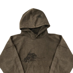 Hoodie vintage personnalisé délavé à l'acide, épais, 100 % coton, coupe oversize, court et vieilli - Product Image 3