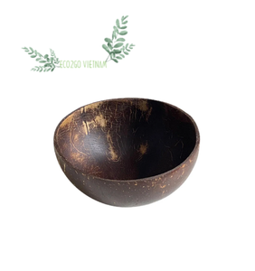 Organic Coconut Shell Bowl - Artisan Handcrafted Food Grade Fruit Salad Serving Bowls Eco Friendly Tableware From Eco2go Vietnam - Product Image 4