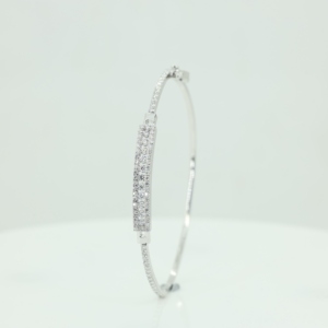 กำไลข้อมือเงินแท้ 925 ประดับมอสซาไนต์ แบบสั่งทำขายส่ง ดีไซน์ทันสมัยระดับไฮเอนด์ สำหรับผู้หญิง พร้อมใบรับรอง - Product Image 3