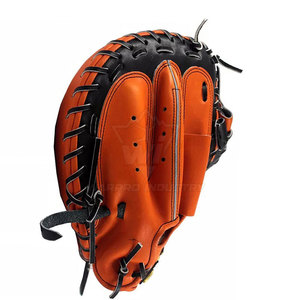 Gants de baseball en cuir de qualité supérieure avec fermeture de poignet réglable pour les écoles, les clubs et les équipes de baseball - Product Image 4