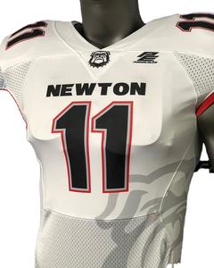 Vente en gros d'ensembles d'uniformes de football américain en polyester 100%, impression par sublimation personnalisée, nom d'équipe personnalisé à manches courtes - Product Image 1