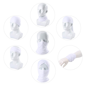 Cagoule d'été anti-UV respirante unisexe réglable pour le cou, masque facial de moto, bandana, écharpe avec passant d'oreille - Product Image 5