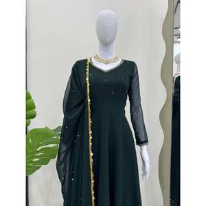 Ensemble de costume de soirée pour femmes avec haut, bas et dupatta pour un look élégant - Product Image 1