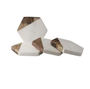 Paquete de 6 Posavasos con Diseño de Flores y Soporte, Juego de 6 Posavasos Decorativos para Mesa de Café, Regalo Único para Escritorio - Product Image 2